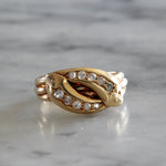 Victorian Double Headed Snake Ring-Charlotte Sayers Antique Jewellery