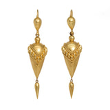 Victorian Drop Earrings-Charlotte Sayers Antique Jewellery