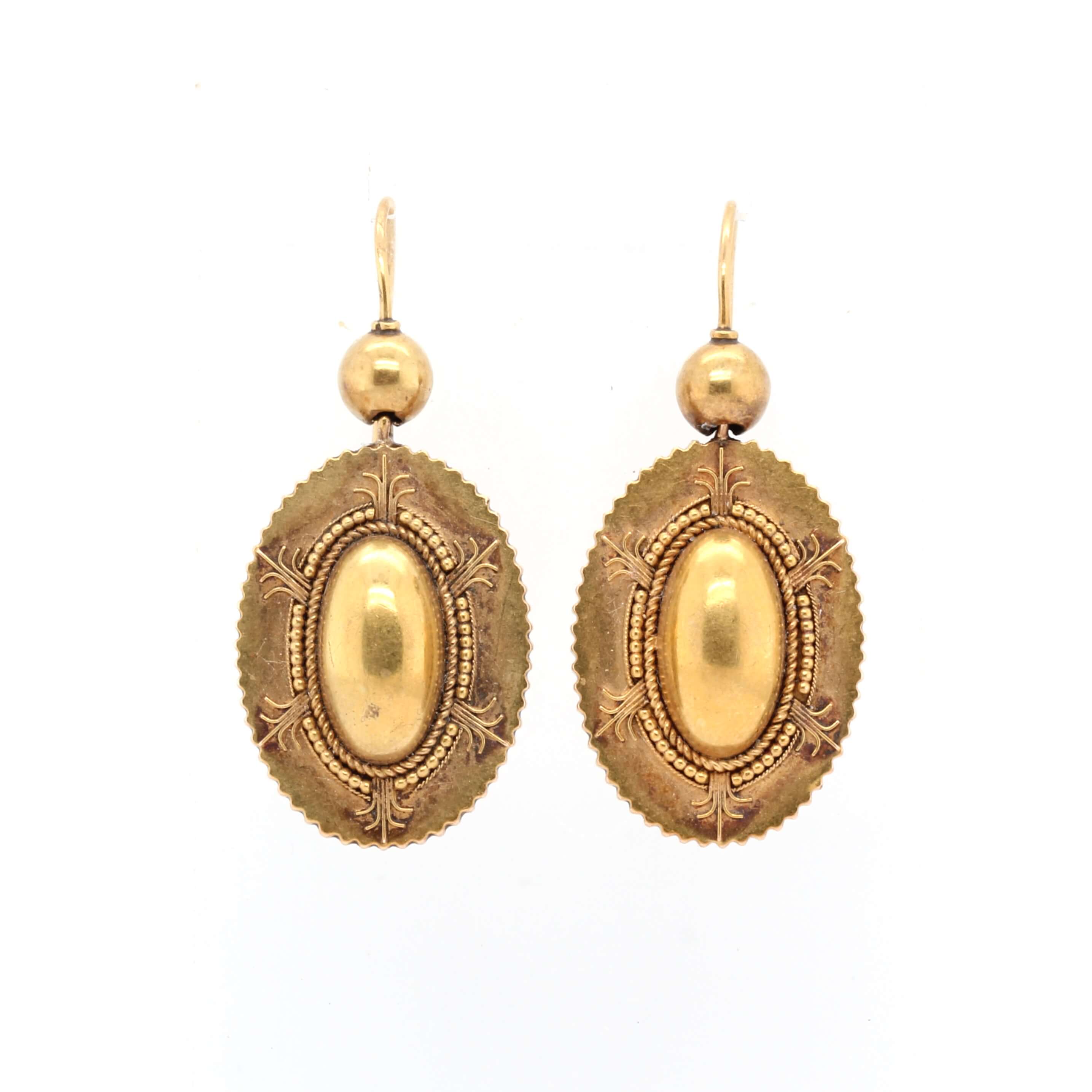 Victorian Earrings-Charlotte Sayers Antique Jewellery