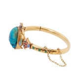 Victorian Egyptian Revival Scarab Bangle-Charlotte Sayers Antique Jewellery