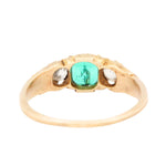 Victorian Emerald Diamond Ring-Charlotte Sayers Antique Jewellery