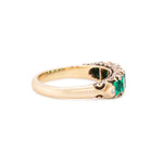 Victorian Emerald Five Stone Ring-Charlotte Sayers Antique Jewellery