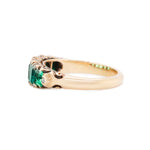 Victorian Emerald Five Stone Ring-Charlotte Sayers Antique Jewellery