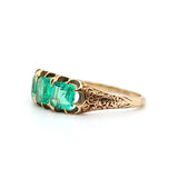 Victorian Emerald Ring-Charlotte Sayers Antique Jewellery