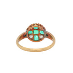Victorian Emerald and Diamond Cluster Ring-Charlotte Sayers Antique Jewellery