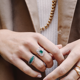 Victorian Emerald and Diamond Ring-Charlotte Sayers Antique Jewellery