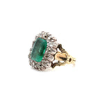 Victorian Emerald and Diamond Ring-Charlotte Sayers Antique Jewellery