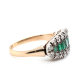 Victorian Emerald and Diamond Ring-Charlotte Sayers Antique Jewellery