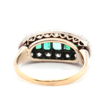 Victorian Emerald and Diamond Ring-Charlotte Sayers Antique Jewellery