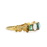 Victorian Emerald and Opal Ring-Charlotte Sayers Antique Jewellery