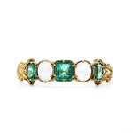 Victorian Emerald and Opal Ring-Charlotte Sayers Antique Jewellery