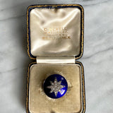 Victorian Enamel & Diamond Star Circle Brooch-Charlotte Sayers Antique Jewellery