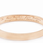 Victorian Engraved Gold Bangle-Charlotte Sayers Antique Jewellery