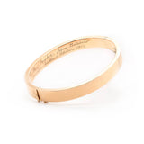 Victorian Engraved Gold Bangle-Charlotte Sayers Antique Jewellery