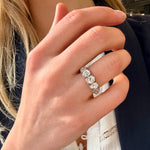 Victorian Era Five Stone Old Mine Cut Diamond Ring-Charlotte Sayers Antique Jewellery