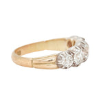 Victorian Era Five Stone Old Mine Cut Diamond Ring-Charlotte Sayers Antique Jewellery