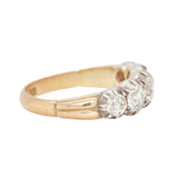 Victorian Era Five Stone Old Mine Cut Diamond Ring-Charlotte Sayers Antique Jewellery