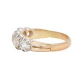 Victorian Era Five Stone Old Mine Cut Diamond Ring-Charlotte Sayers Antique Jewellery