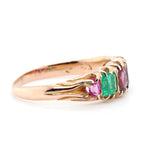 Victorian Fine Gold Regard Ring-Charlotte Sayers Antique Jewellery