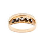 Victorian Five Stone Diamond and Gold Ring-Charlotte Sayers Antique Jewellery