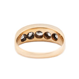 Victorian Five Stone Diamond and Gold Ring-Charlotte Sayers Antique Jewellery