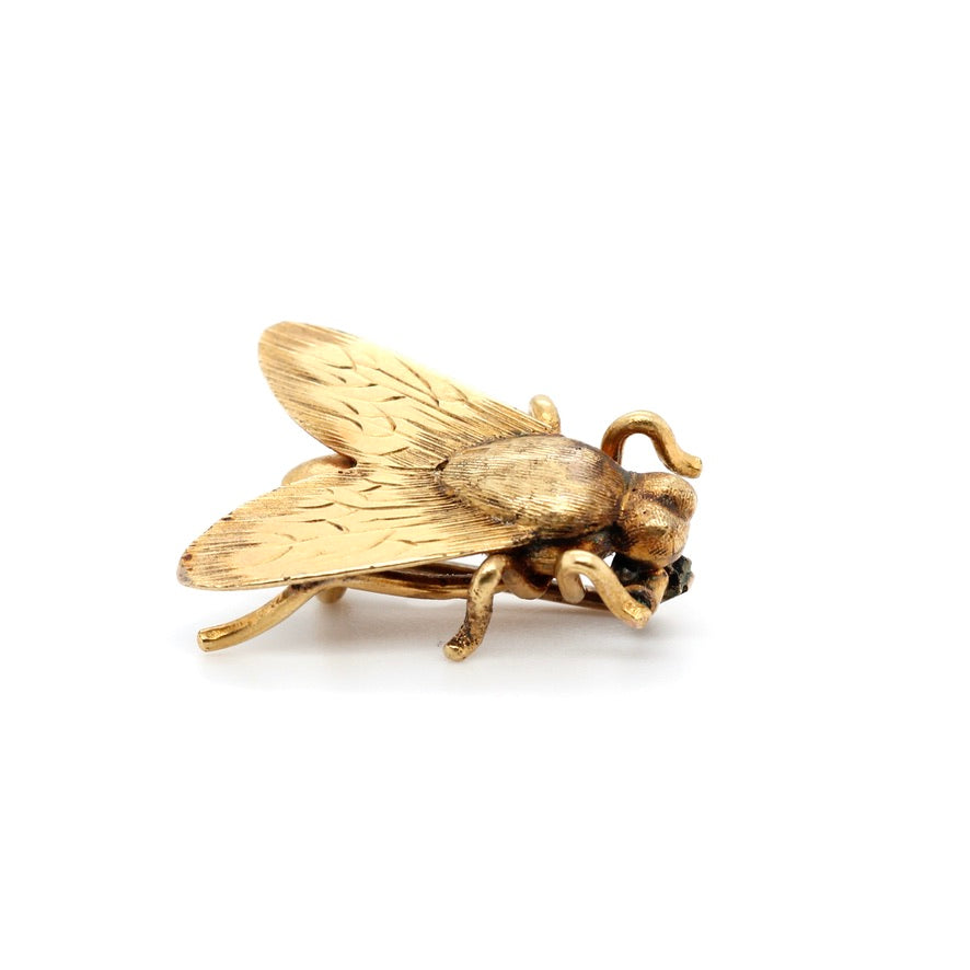 Victorian Fly Brooch-Charlotte Sayers Antique Jewellery