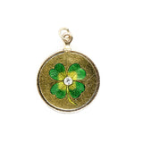 Victorian Four Leaf Clover Locket-Charlotte Sayers Antique Jewellery