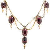 Victorian Garnet Necklace-Charlotte Sayers Antique Jewellery