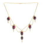 Victorian Garnet Necklace-Charlotte Sayers Antique Jewellery