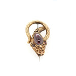 Victorian Garnet Snake Brooch-Charlotte Sayers Antique Jewellery