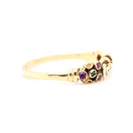 Victorian Gem Set Knot Ring-Charlotte Sayers Antique Jewellery