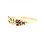 Victorian Gem Set Knot Ring-Charlotte Sayers Antique Jewellery