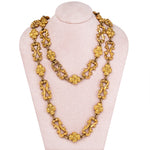 Victorian Gilt Metal Guard Chain-Charlotte Sayers Antique Jewellery