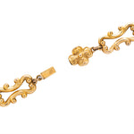 Victorian Gilt Metal Guard Chain-Charlotte Sayers Antique Jewellery