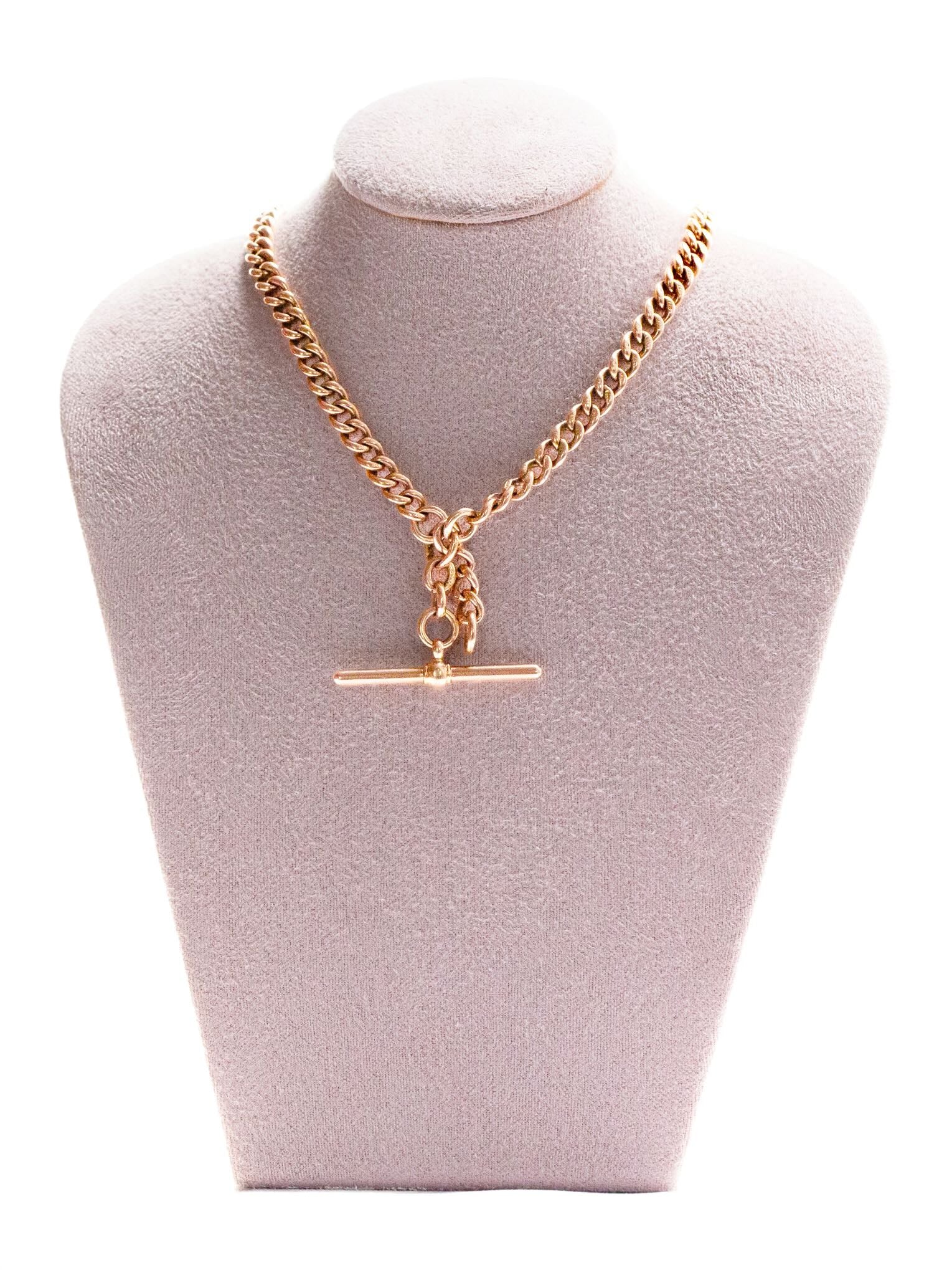 Victorian Gold Albert Chain-Charlotte Sayers Antique Jewellery