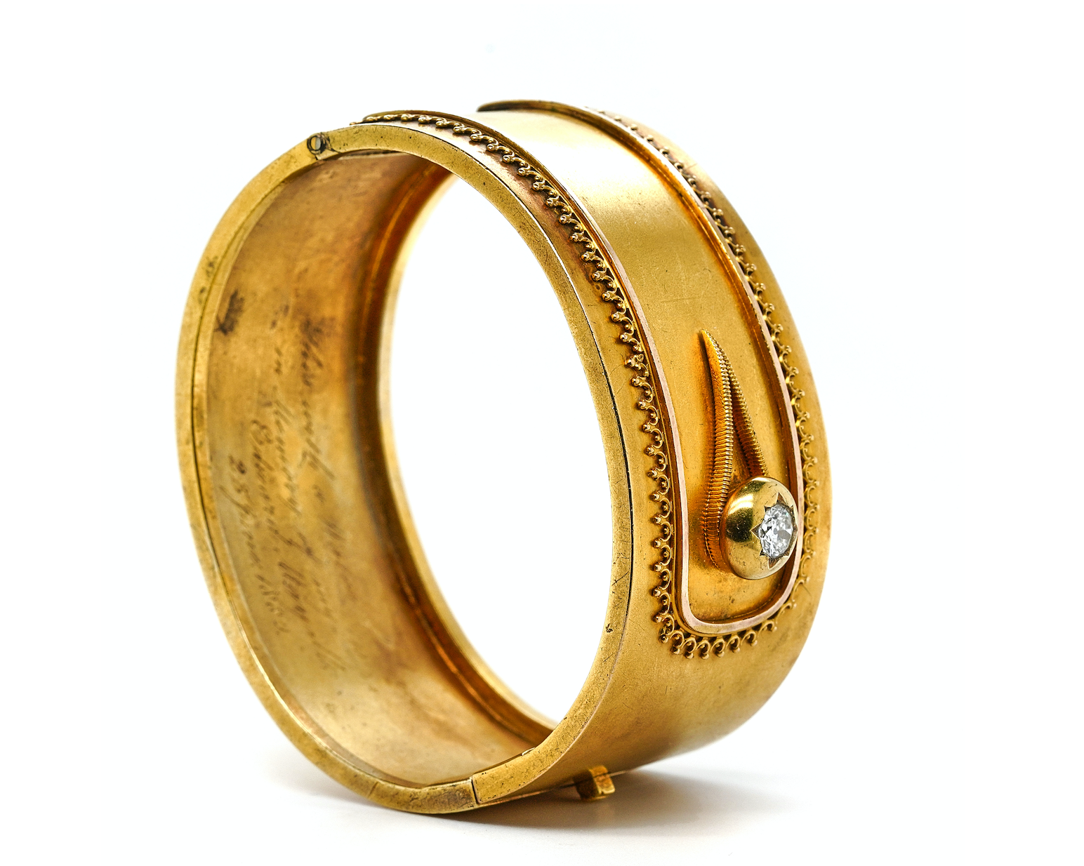 Victorian Gold Bangle-Charlotte Sayers Antique Jewellery