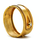 Victorian Gold Bangle-Charlotte Sayers Antique Jewellery