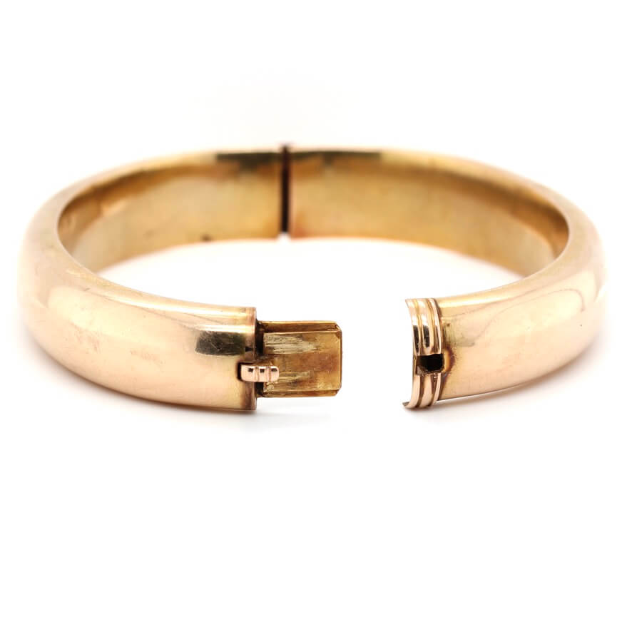 Victorian Gold Bangle-Charlotte Sayers Antique Jewellery