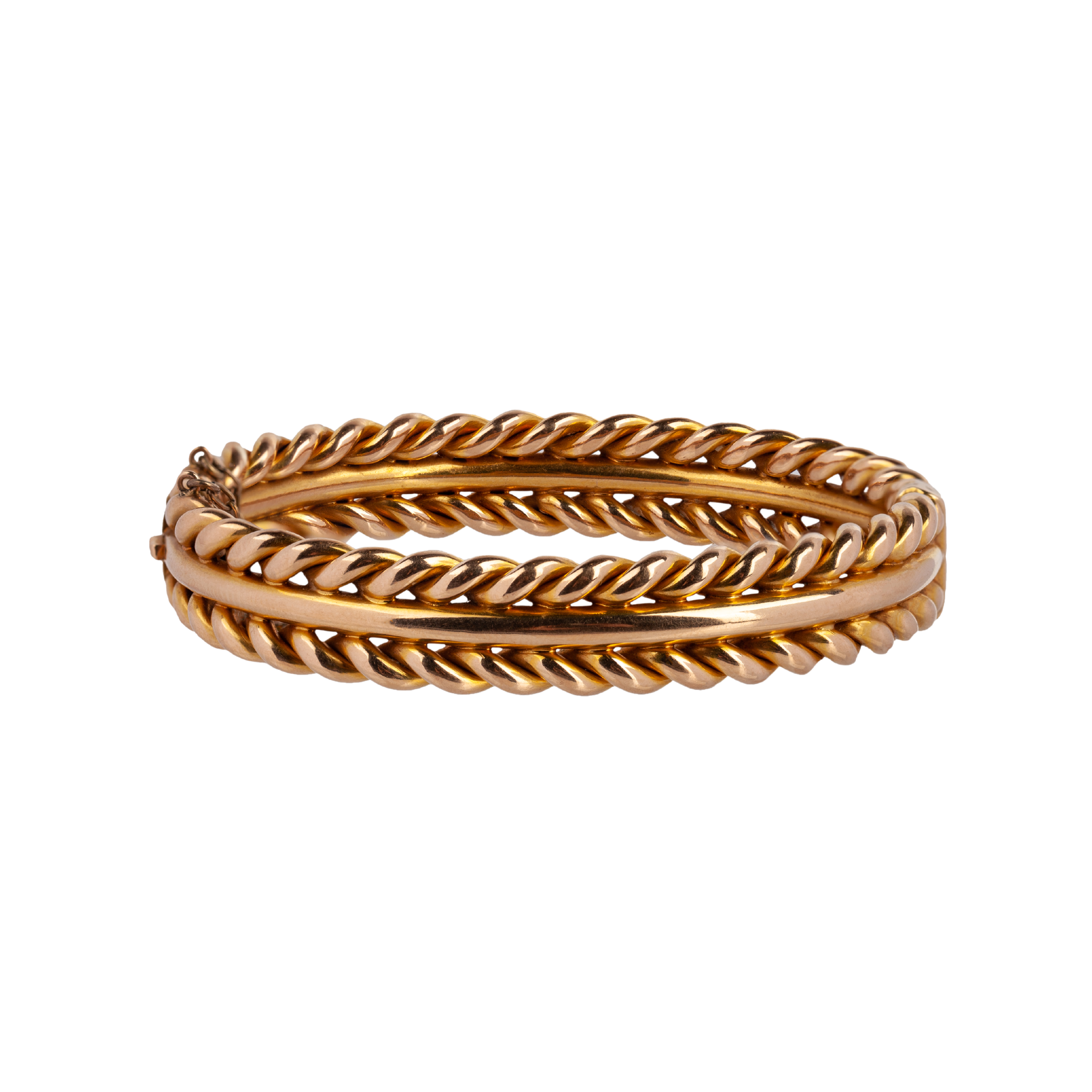 Victorian Gold Bangle-Charlotte Sayers Antique Jewellery