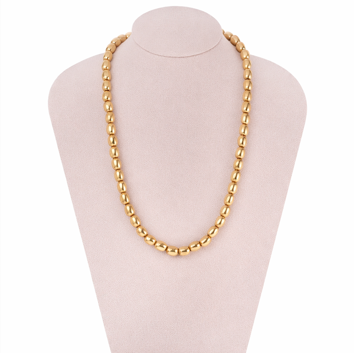 Victorian Gold Bead Necklace-Charlotte Sayers Antique Jewellery