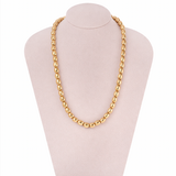 Victorian Gold Bead Necklace-Charlotte Sayers Antique Jewellery