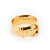 Victorian Gold Buckle Ring-Charlotte Sayers Antique Jewellery