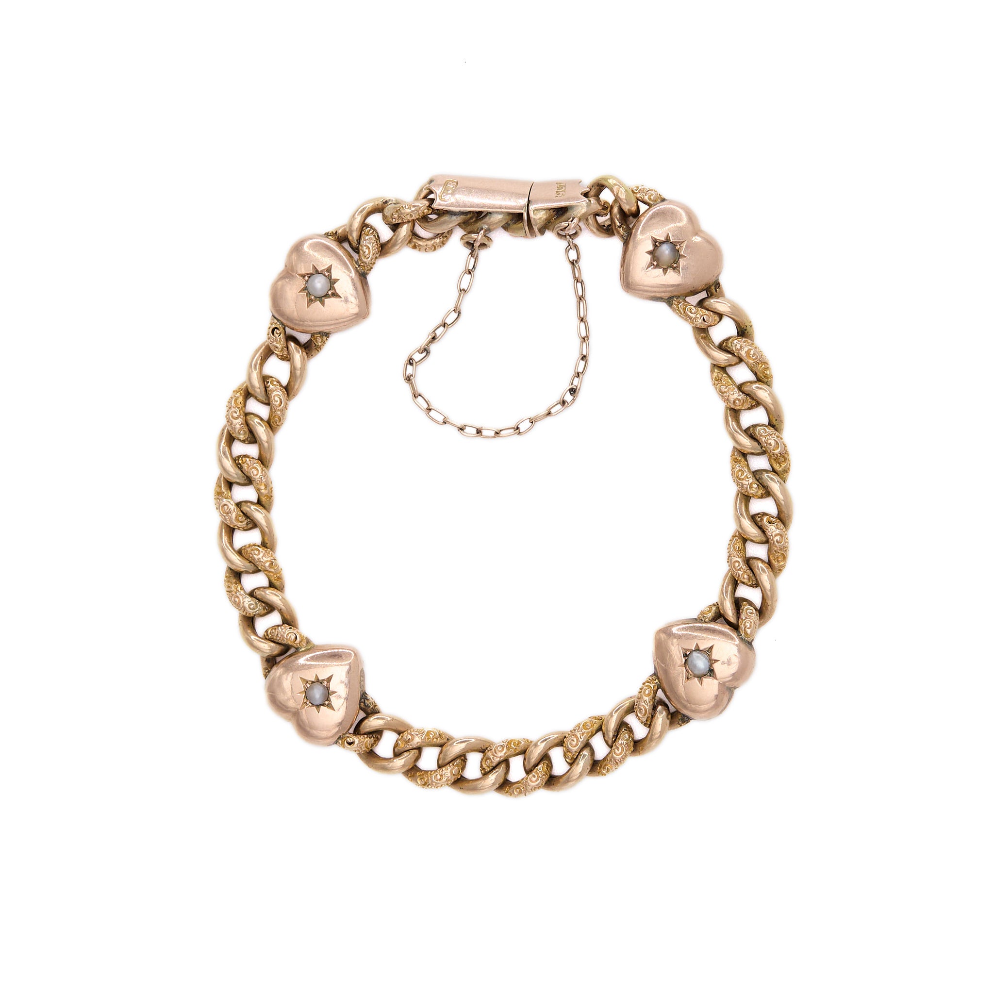 Victorian Gold Chain Bracelet-Charlotte Sayers Antique Jewellery