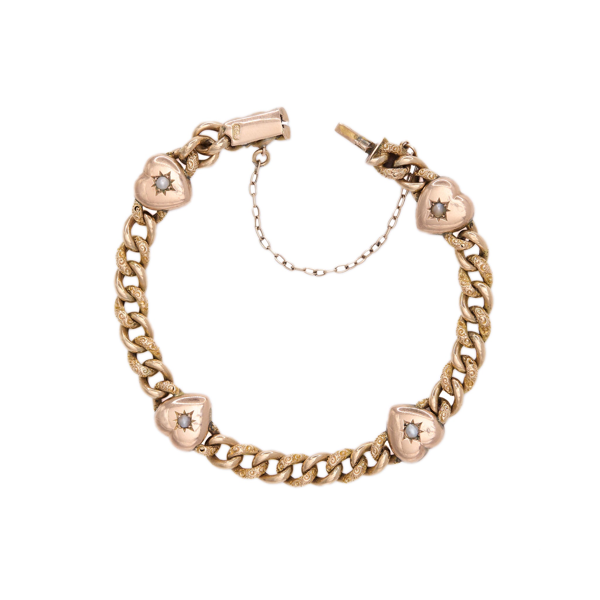 Victorian Gold Chain Bracelet-Charlotte Sayers Antique Jewellery