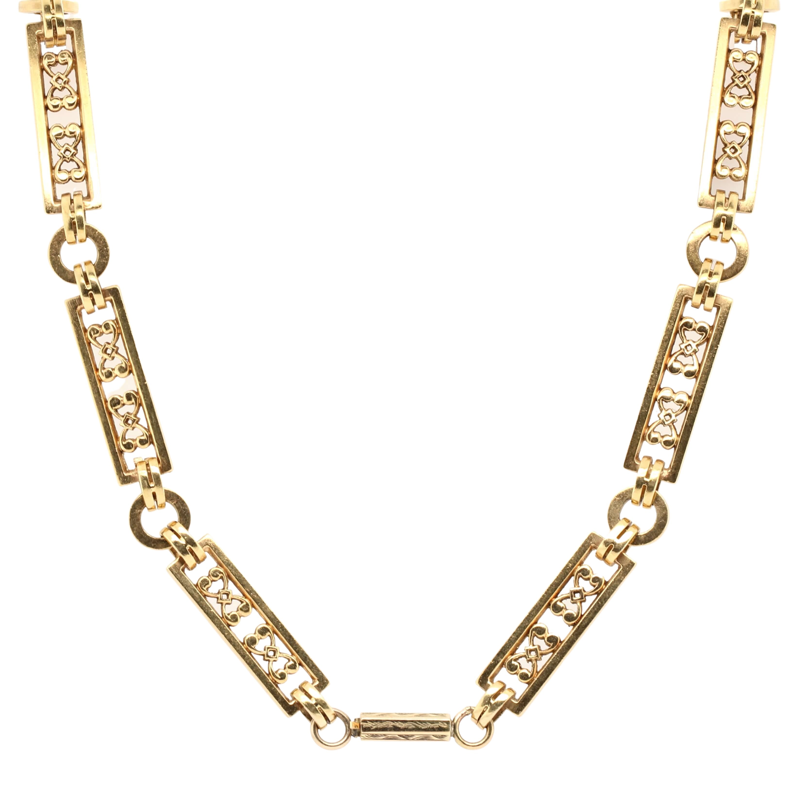 Victorian Gold Chain-Charlotte Sayers Antique Jewellery