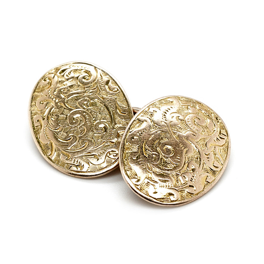 Cufflings Chain Victorian Gold Chain Cufflinks – Charlotte Sayers