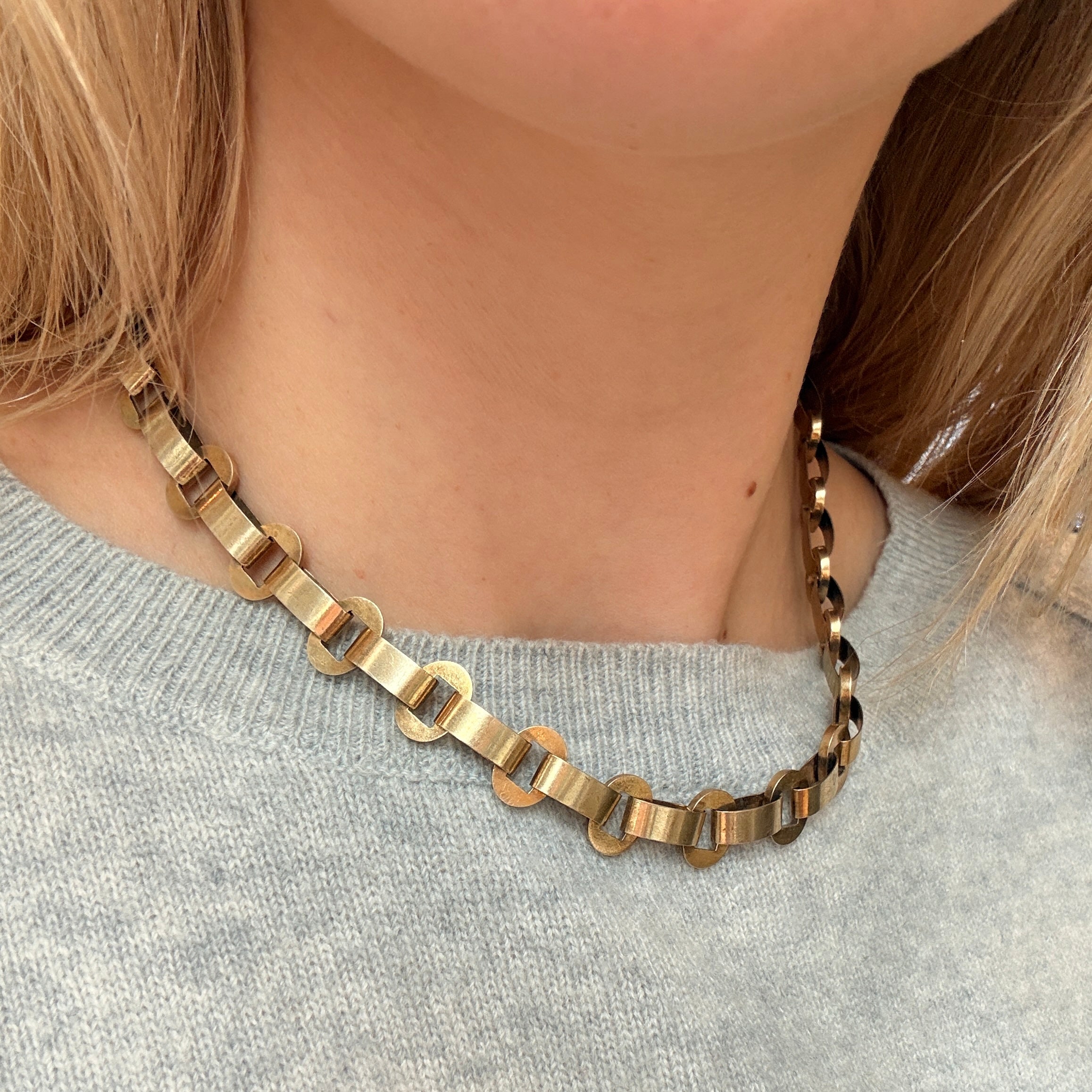 Victorian Gold Collar-Charlotte Sayers Antique Jewellery