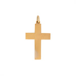 Victorian Gold Cross with a Diamond Flower-Charlotte Sayers Antique Jewellery