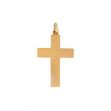 Victorian Gold Cross with a Diamond Flower-Charlotte Sayers Antique Jewellery