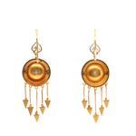 Victorian Gold Drop Earrings-Charlotte Sayers Antique Jewellery